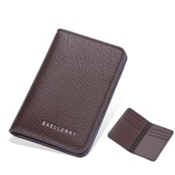 Baellerry Men's Slim Wallet Soft PU Leather Mini Credit Luxury Brand Card Holder Wallet ID Card Case Cardholder for Men
