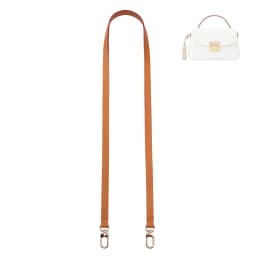 BEERY&SNOWY Bag Replacement For LV Shoulder Straps Croisette Handbag Accessories Genuine Vachetta Leather Strap
