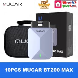 MUCAR BT200 MAX AI Diagnostic Tools CANFD ELM327 Prototol Full System OBD2 Scanner 15 Resets Lifetime Free Update VS BT200 PRO
