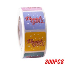 100-500pcs Thank You Sticker Round Scrapbook Envelope Seal Scrapbooking Stickers Festival Birthday Party Gift Decorations Labels