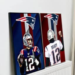 T-Tom Rugby B-Brady Poster Room Bar Cafe Decor Stickers Wall S