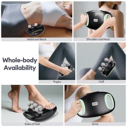 18/24 Heads Fascia Gun Red Light Deep Tissue Muscle Massager Wireless Massage Gun for Back Waist Leg Body Muscle Relaxation Home Gym