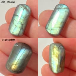 Wholesale Natural Stone Loose Beads Irregular Shape Bead Blue Purple Labradorite Cabochon 2-4Pcs/Lot