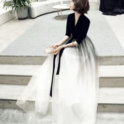 Ele Long Bla Evening Gown Women's 2025 New Sle adual Color Dinner Par Queen Aosphere Maxi Length Evening Dr