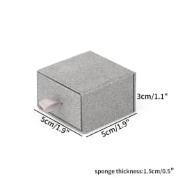 1PCS Shiny Silver Color Kraft Paper Gift Packing Box Ring Earring Necklace Bracelet Storage Box Wedding Party Drawer Display