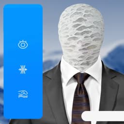 Summer Full Face Breathable Mask Translucent Visible Non-porous Face Cover Elastic Halloween Role Playing Headgear Ice Silk Hood