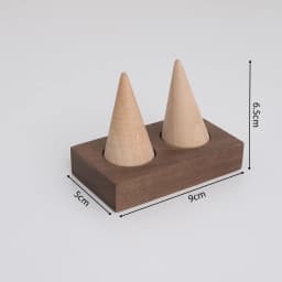 Walnut Wood Jewelry Display Stand Vintage Ring Earring Display Tray Velvet Lining for Jewelry Photography Shop Counter Display