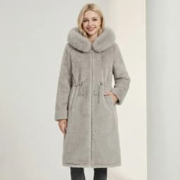 2026 New Double-sided Wear Parkas Women's Winter Fleece Cotton-padded Jacket X-long Overcoat Faux Mink Fur Thicken Hooded Coats