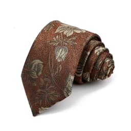 New Men's High Quality 8cm Flower Fish Pattern Jacquard Tie Paisley Polyester Necktie Office Business Party Accessories Gift