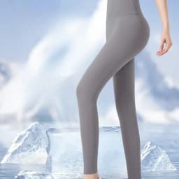 Thin Summer Women's Legging Outer Wear Silky Sunscreen Cool Feeling High Waist Yoga Pants Elastic Skinny Trousers