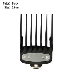 Professional Hair Clipper Limit Guide Comb for Wahl Trimmer Barber Guide Comb Haircut Tool Clipper Limit Combs Black/Clear
