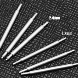 20pcs 1.8mm Diameter Spring Bar Watch Band Pin Watch Accessories Stainless Steel Spring Rod Link Pins 16mm 20mm 22mm 24mm Width