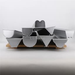 Long Style Bread Mousse Cake Mold Round Trigon Ladder Wavy Flower Shape Aluminium Dessert Steaming Moulding DIY Kitchen Gadgets