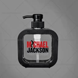 300ML Michael Jackson Transparent Soap Dispensers Refillable Portable Empty Bottle Shower Gel Detergent Dispensing Bottle Gift