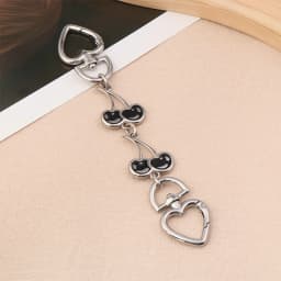 〔CC88〕1Piece Heart Buckle Cherry Bag Chain DIY Bag Strap Extension Replacement ,Women's Bag Decoration