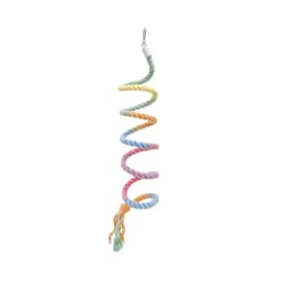 Screw Head Colored Cotton Parrot Pole Sturdy Hanging Clip Swing Colorful Perch Flexible Comfortable Parrot Standing Woven Rope
