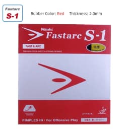 Nittaku-Fastarc Table Tennis Rubber, Non-Sticky Ping Pong Coating, Original, G1, C1, P1, S1, Selection of Ito Mima