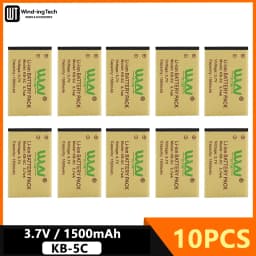 KB-5C Battery WLN KD-C1 Li-Ion Battery 1500mAh 3.7V For KD-C2 KD-C10 KD-C50 KD-C51 KD-C52 RT22S RT15 NK-U1 X6 RT22 Walkie Talkie