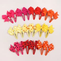20pcs No Slip Snap Hair Clips for Baby Girls - 2 Inch Grosgrain Ribbon Hair Bows Barrettes Non-Slip Cute Hair Accessories