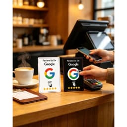 100Pcs Google Review Tap NFC Card NTAG215, Reusable Time‑Saving Business Card for Customer Feedback Reviews