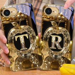 Exquisite Luxury Gold For IPhone 17 Pro Max 16 15 Pro 14 13 Plus 12 Mini 11 17 Air XR 16E 17ProMax Golden Glass Phone Case
