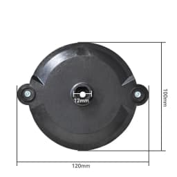 1pcs Black Mower Cutter Head Simple Snap-On Plastic Cutter Heads For Lawn Mower Accessory 12 * 10cm
