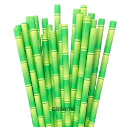 50pcs Panda Bamboo Paper Straws Birthday Party Wedding Decoration Straw Disposable Paper Drinking Straw Baby Shower