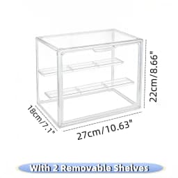 Clear Large Figure Storage Box Organizer For Figurine Acrylic Box Blind Box Makeup Toy Showcase Organizer For Handbag Figurine