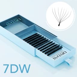 DIYDAY W Shape Eyelash Extension 3d 4d 5d 6d 7d 8d W-Shaped Eyelashes Premade Fans Individual BASF Mink Faux Lashes