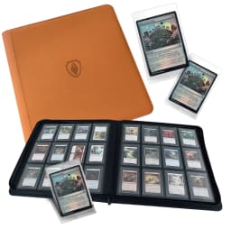 Holds 384 Toploaders | 12-Pocket | Ringless Double-Sided Pockets | Premium Top Loader Binder for Trading Cards