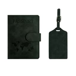 Custom Name Passport Holder Luggage Tag Gift Box Fashion DIY Travel Accessories Dropship Wholesale Engrave Logo Travel Wallet