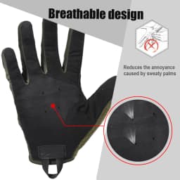 Breathable Tactical Gloves Driving Paintball Shooting Airsoft Combat Work Sports Touch Screen Protective Full Finger Glove Men