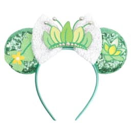 Princess and Frog Themed Mouse Ears Headbands Women Party Hair Accessories Bird DIY Headband for Girls Kids Sequins Bow Hairband