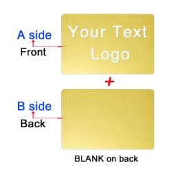 86x54x0.4mm Personalize Your Logo Text Aluminium Plate Custom Badge Adhesive Tape ID Door Wall Mailbox Business Card Name Tag