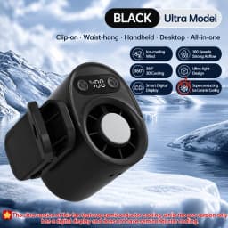 Semiconductor Cooling Car Fan Outdoor Portable Usb Clip On Portable Desk Fan With Led Display 360 Rotation Quiet For Car Camping
