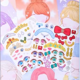 1PCS Changeover Sticker Hand Book Hand Book Guka Sticker Princess Toy Book Girl Child Beautiful Doll Dress Up