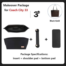 Purse Organizer insert for Handbags Base Shaper 3pc Set city33 Felt Organizer Insert Large Tote Bag Organizer with Zipper