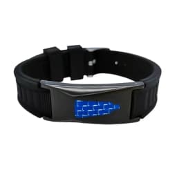 7 in 1 Titanium Silicone Magnetic Energy Armband Power Bio Bracelet Health Pain Relief Magnet Health Bracelet Bangle 3000 Gauss