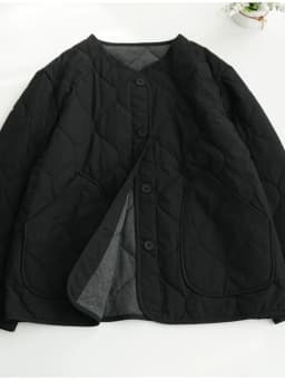 Lightweight Long Sleeved Padded Jacket for Men Women Loose Casual Japanese Retro Single Breasted Clip on Cotton Short Parkas
