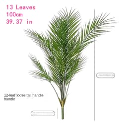 Large Artificial Palm Tree Green Tropical Fake Plants Flower Arrangement Props Home Decoration Hotel Office Party Deco Accessori