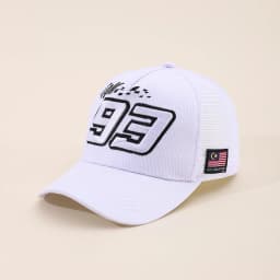 Summer Hat Motorcycle 93 Embroidered Baseball Hat Men's Off road Cycling Racing Hat Outdoor Breathable Sunshade Mesh Truck Hat
