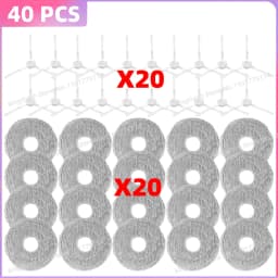 Fit For Conga 20090, Everybot Q9, Inic iX30 AI Ultra, 3i P10 Ultra, ILIFE T60s, Airbot X40 Ultra/X40 Master Brush Filter Bag Mop