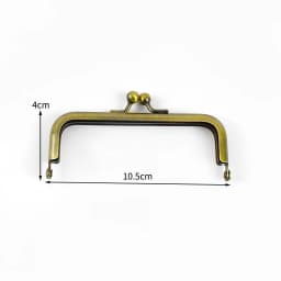 2/5Pcs 8.5/10.5/15/18.5cm Metal Bag Handle Square Smooth Clourse Purse Frame Kiss Clasp Handbag Sewing Brackets Bags Accessories