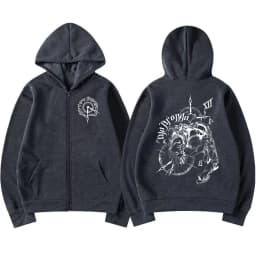 Anime Jojo Bizarre Adventure Zipper Hoodies Drop Dio Over Heaven Manga Zip Up Sweatshirts Men Women Fashion Casual Pullover Coat