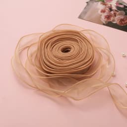 1 Meter Silk Ribbon Organza Satin For DIY Craft Gift Jewelry Packaging Decoration Wedding Bouquets Wreath Sewing Supplies
