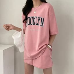 Women's Tracksuit Short Sets Sportswear Solid Print Shorts Sleeve Blouse Shorts Tracksuits Female Summer Casual Two Piece Sets