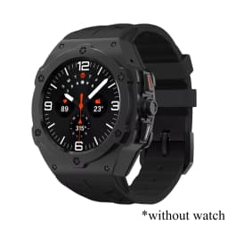 Luxury Modification Kit for Samsung Galaxy Watch 8 Ultra 2025 Carbon Case Rubber Strap for Galaxy Watch 7 Ultra 47mm Accessorie