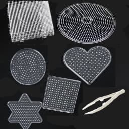 9pcs 5mm Pegboard for Hama Bead 3D Puzzle Template For Perler Iron Beads Educational Toys Fuse Beads Jigsaw Puzzle Juguetes