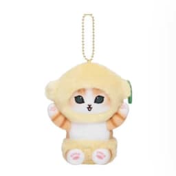 Kawaii Mofusand Shark Cat Fruit and Vegetable Series Plush Toys Backpack Keychain Cartoon Soft Stuffed Doll Girls Birthday Gift
