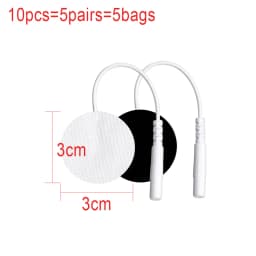 10/20pcs Tens Muscle Electrostimulator Patches EMS Body Massager Low Frequency Massage Pads Replacement Electrodes Pads